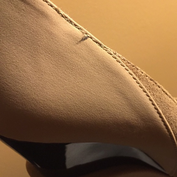 Tan Platform Wedge Pumps - Picture 6 of 6